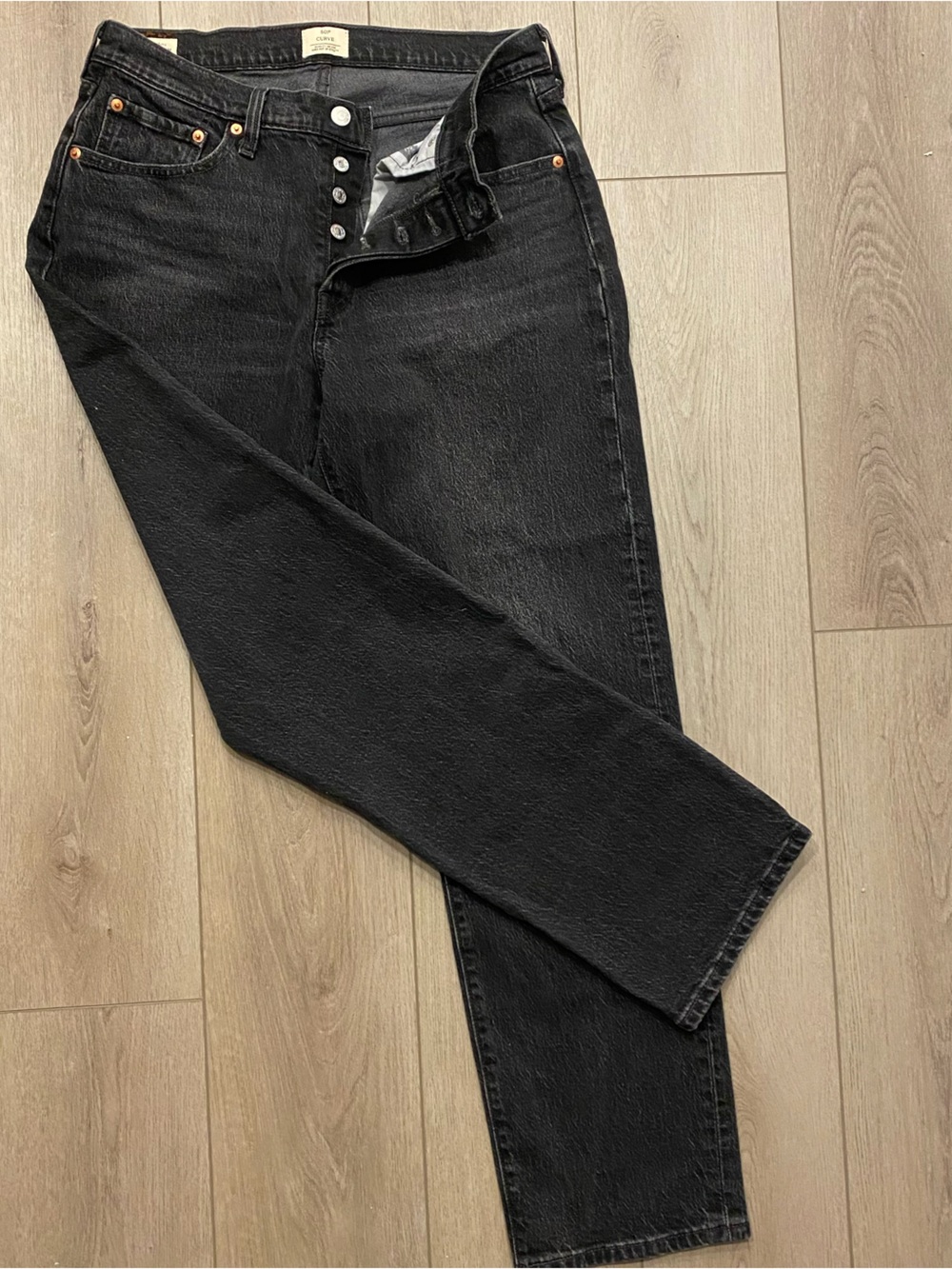 Levi's 501 Curve Black Jeans 31Wx32L